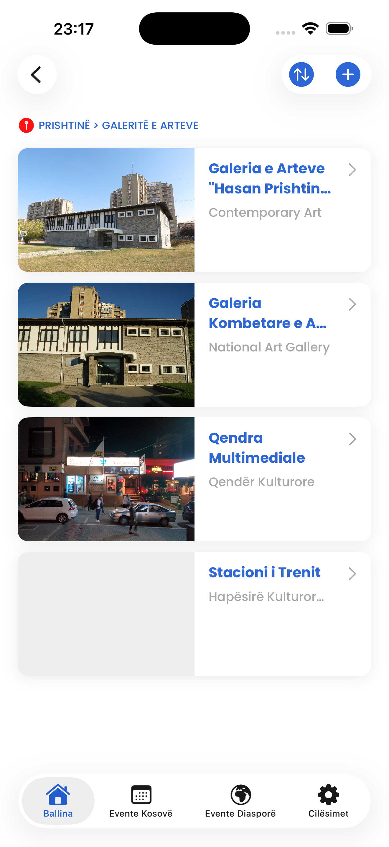 Art galleries